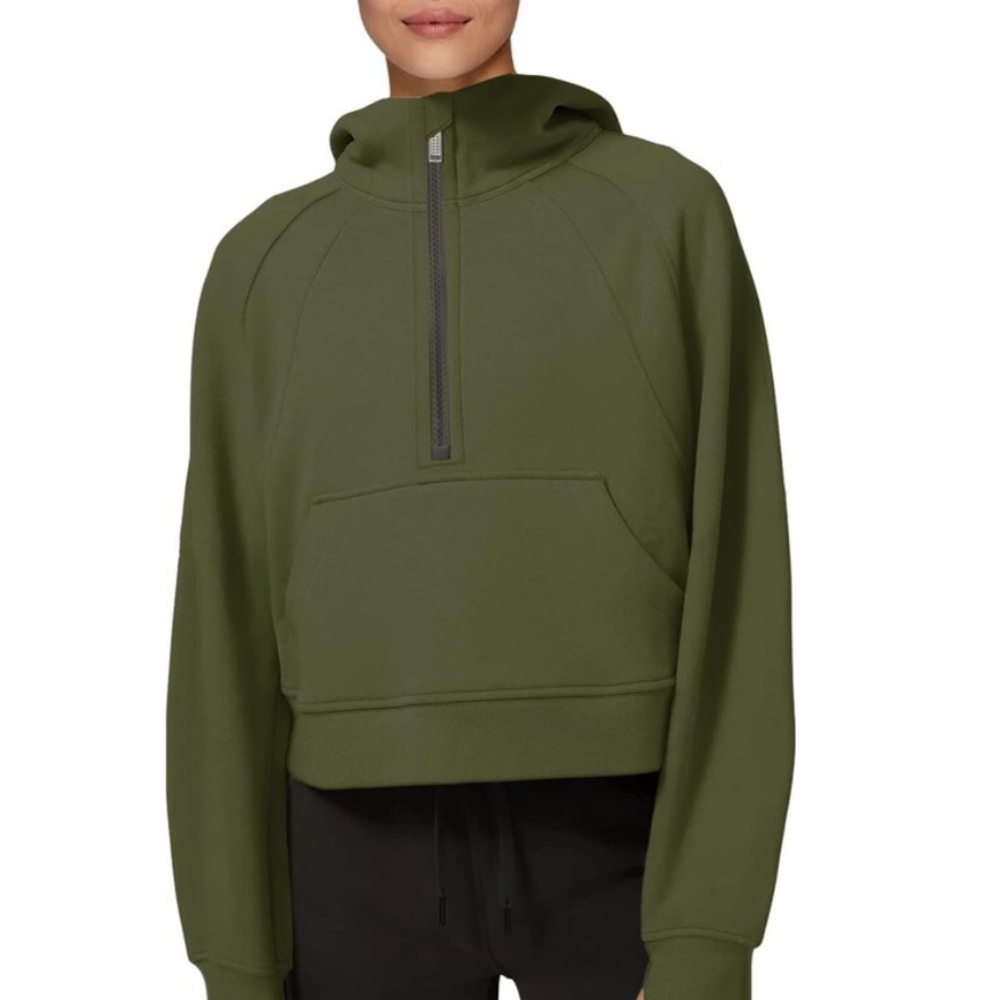 Laslulu • Fuzzy Cropped Hoodie
